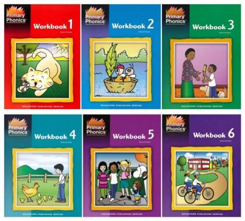 Primary Phonics - Set of 6 Workbooks | E&O Montessori, US