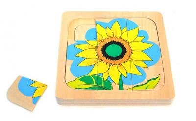 Growth and Layer Puzzle –Sunflower-E&O Montessori-www.momtessorimaterials.com