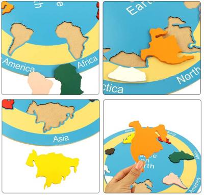  Seven Continents Puzzle Map - Peace on Earth