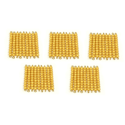 45 Golden Bead Bars of 10 in a Plastic Box