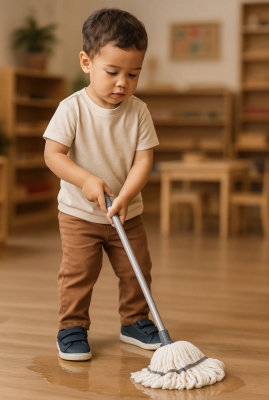 Children's Mop with Adjustable Handle