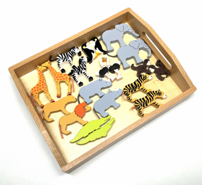 Wooden Wild Animals - 10 Pairs 