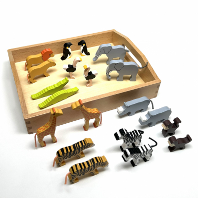 Wooden Wild Animals - 10 Pairs 