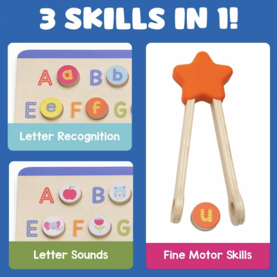 Montessori-inspired alphabet and initial sound material for hands-on language learning