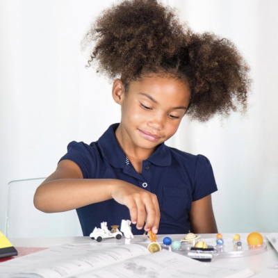 Detailed hand-painted space figurines for Montessori classroom and homeschool learning