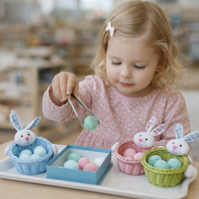 Bunny Color Sorting & Transfer Activity