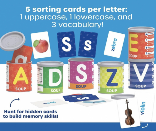 Montessori Alphabet Sorting Cans