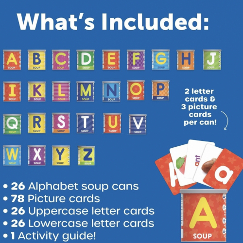 Alphabet Sorting Cans Set