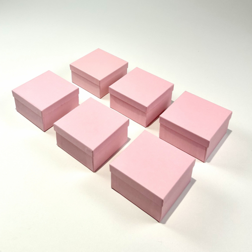 Pink Cardboard Boxes with Objects and Word Cards by E&O Montessori 