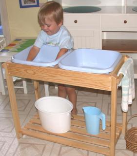 Wooden Cloth Washing Stand - Primary