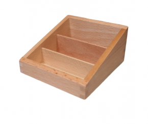 Three Compartment Box for Classified Cards
