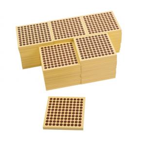45 Wooden Squares of 100