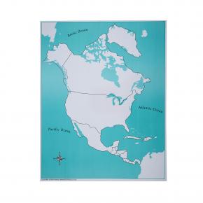 North America Control Map - Unlabeled