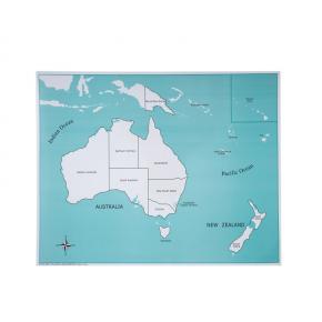 Australia Control Map - Labeled
