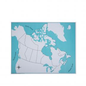 Canada Control Map - Unlabeled