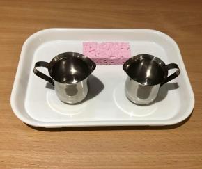  Pouring Set with Two Stainless Steel Creamers