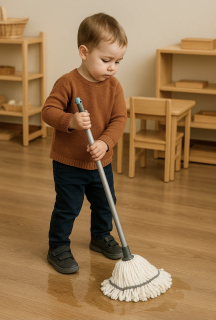 Children's Mop with Adjustable Handle