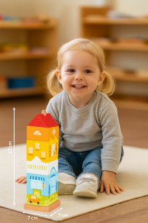 Toddler Stacking Tower – Town House