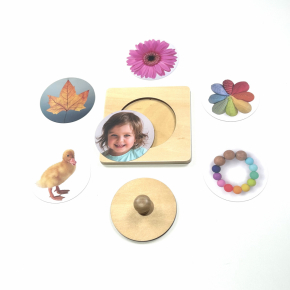 Montessori Single Shape Puzzle with Pictures – Circle