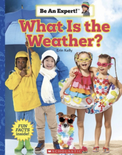 Children's educational book What Is the Weather by Erin Kelly