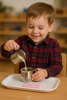 Pouring Set with Two Stainless Steel Creamers