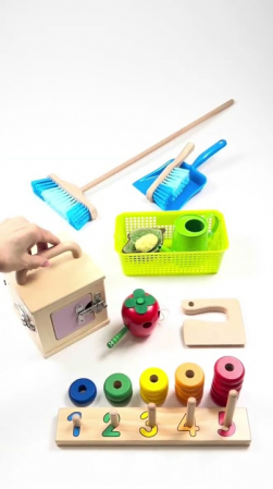 Embedded thumbnail for Montessori Practical Life &amp; Early Math Set (2-3 years)